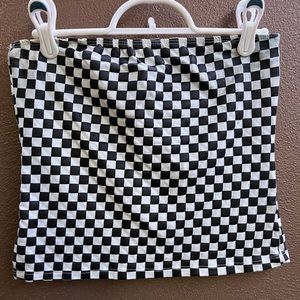 Checkered tube top